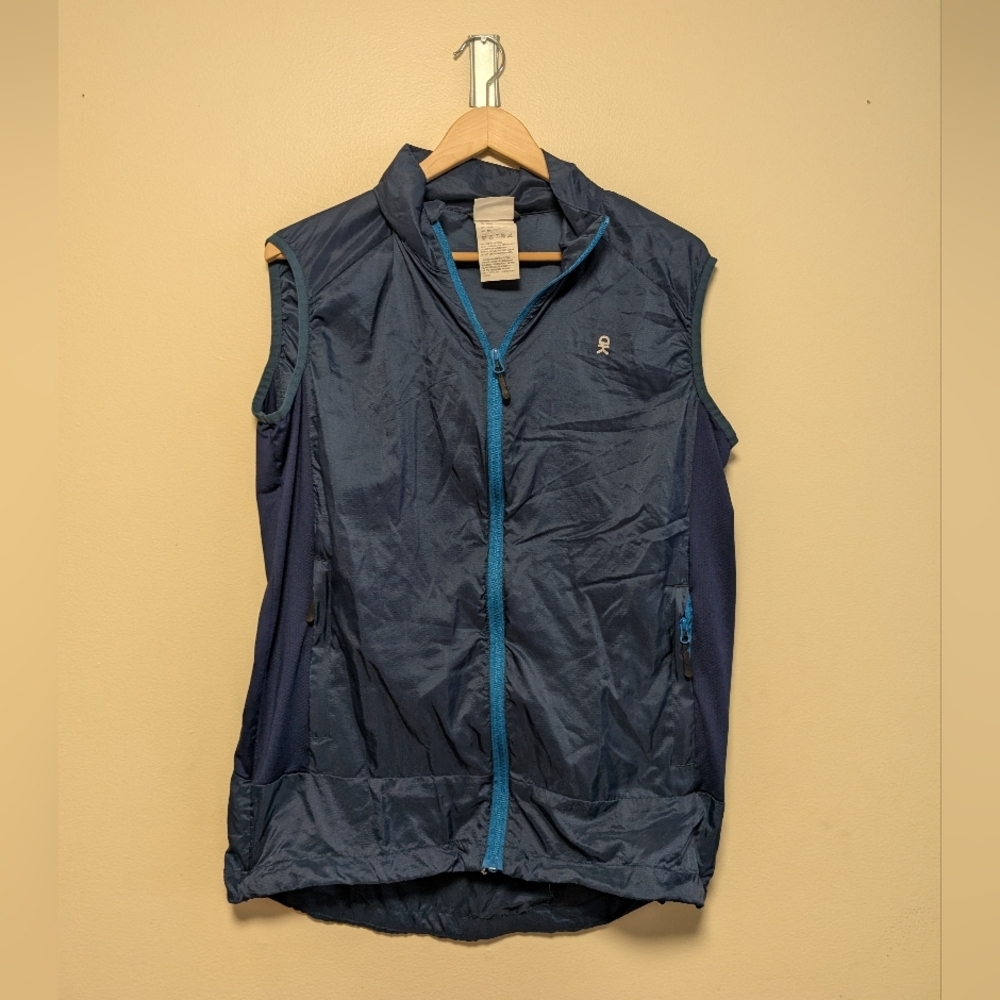 Little Donkey Andy Women’s Lightweight Windbreaker Vest – Navy Blue – Size Small
